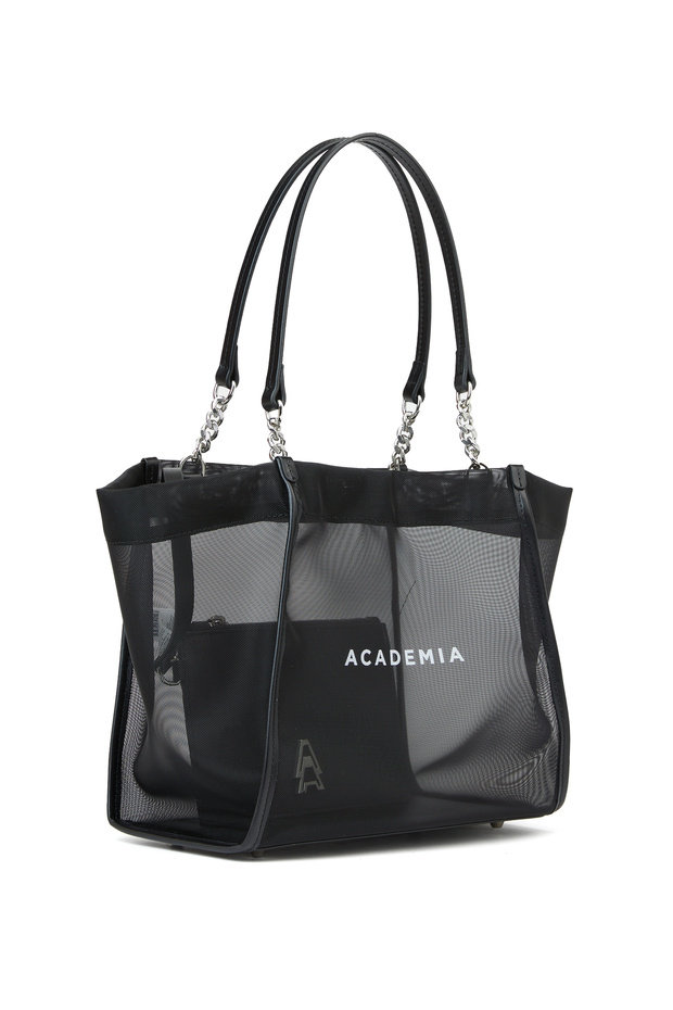 Siyah Kadın File Çanta - 3