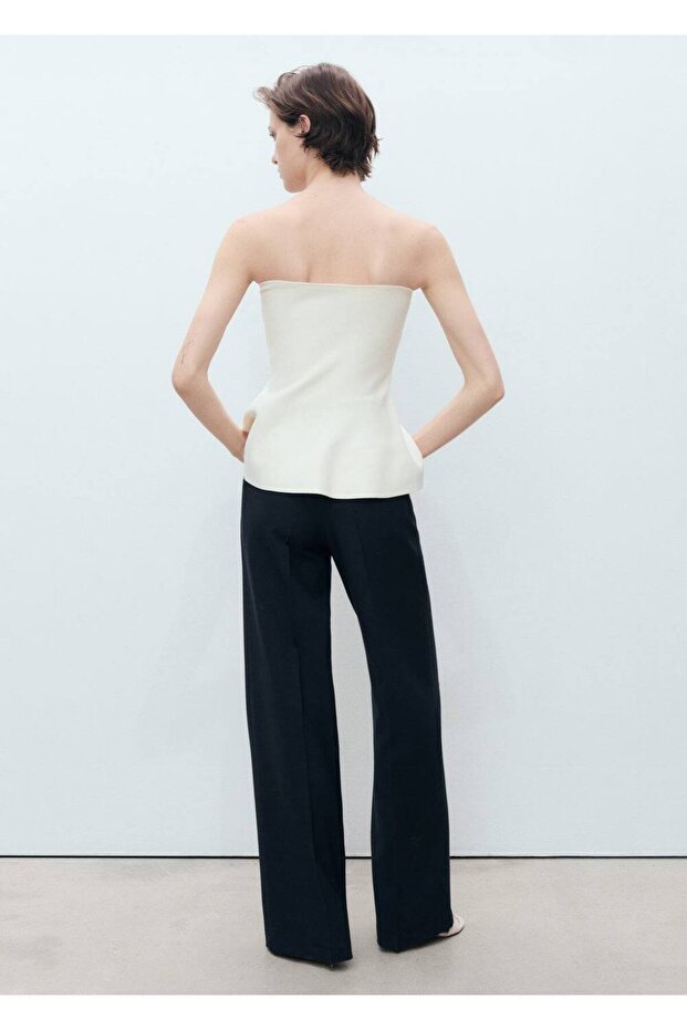 بنطال بقصة مستقيمة بأزرار متباينة - 4