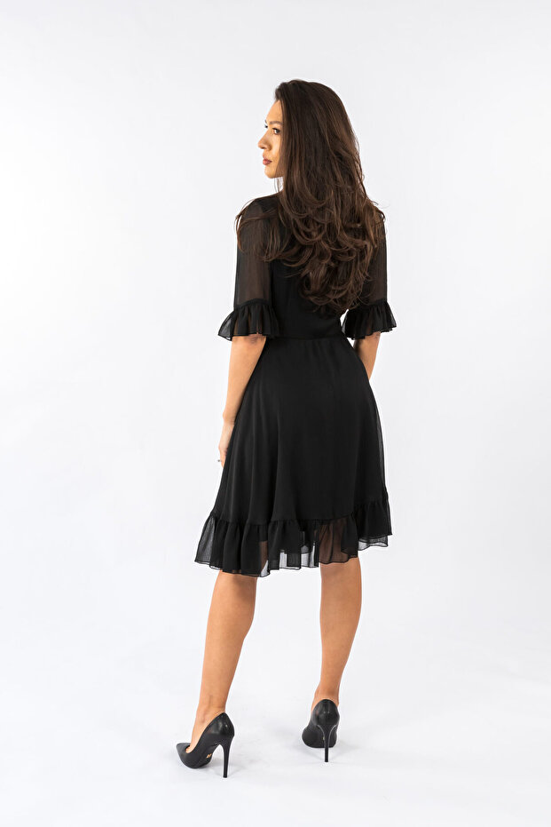Rochie Neagra Eleganta Claudia - - 2