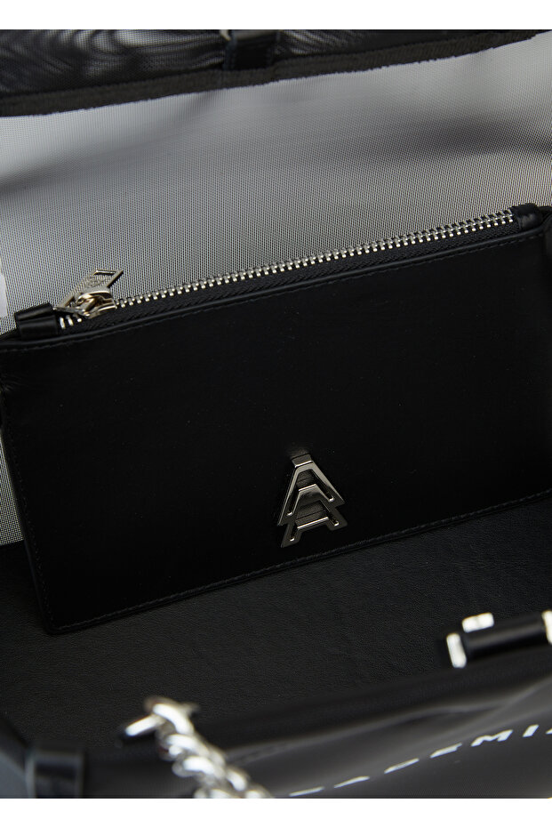 Siyah Kadın File Çanta - 5