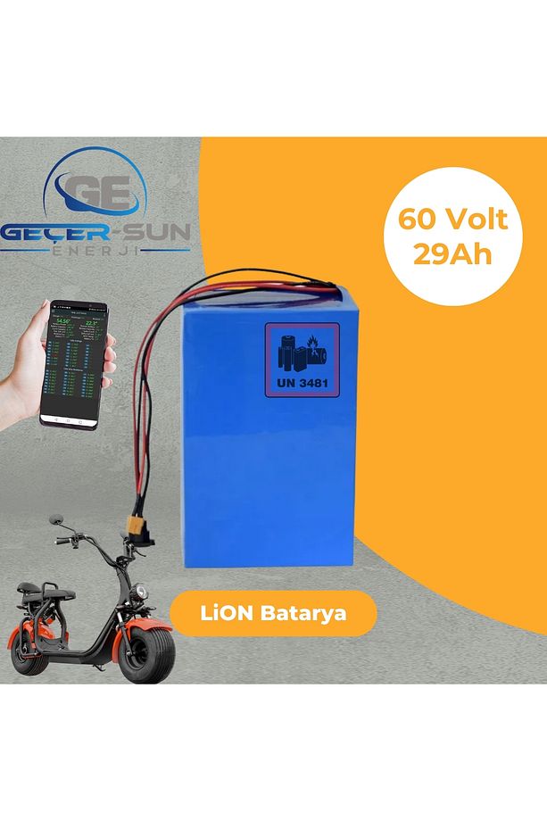 Volta Yide SE-3 60 Volt 29Ah LiON Smart Batarya - 1
