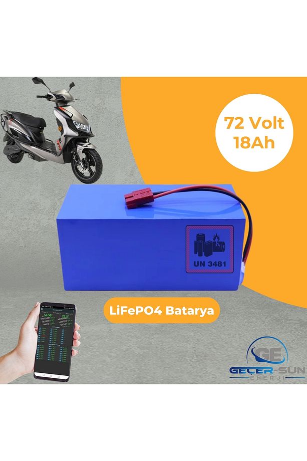 RKS MT3 PRO 72 Volt 18Ah LiFePO4 Smart Batarya - 1