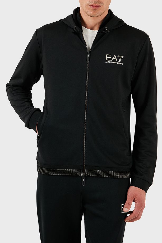 Modal Karışımlı Regular Fit Taş Detaylı Kapüşonlu Sweat Erkek SWEAT 7M000304 AF13740 UC001 - 4