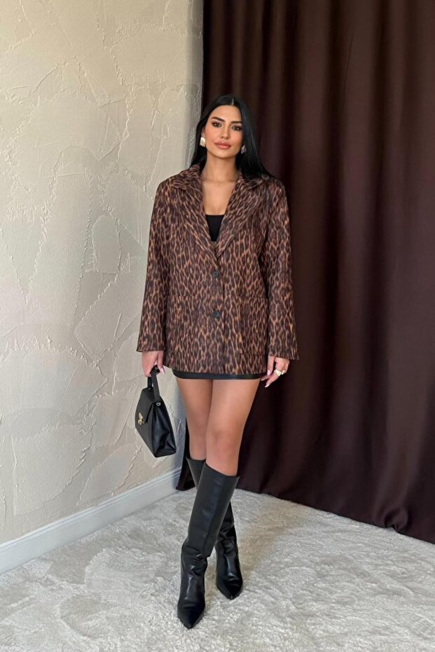 Leopar Leopar Ceket - 3