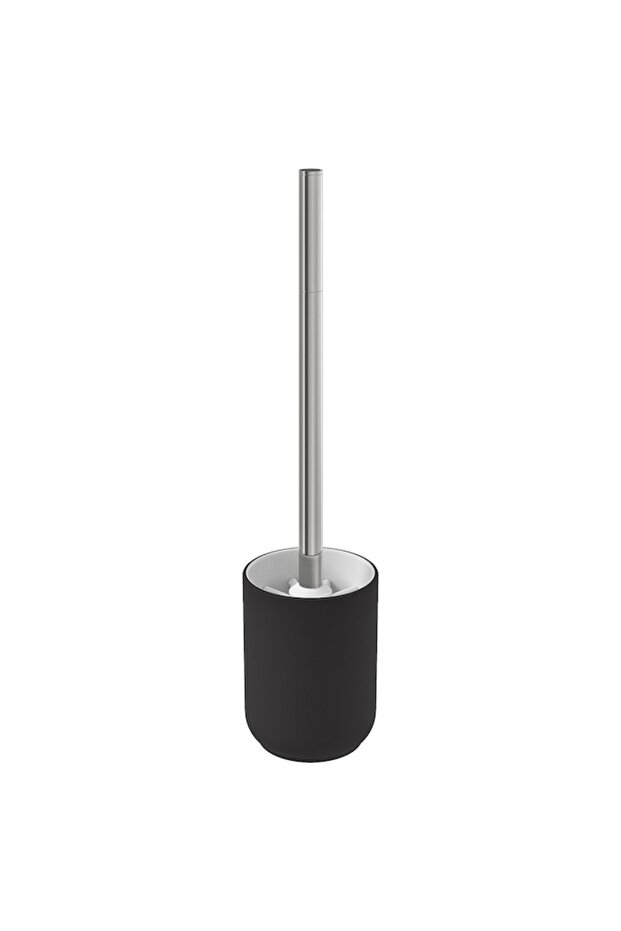EKOLN Toilet Brush – Dark Grey, Sturdy Handle, Durable Bristles, with Holder,