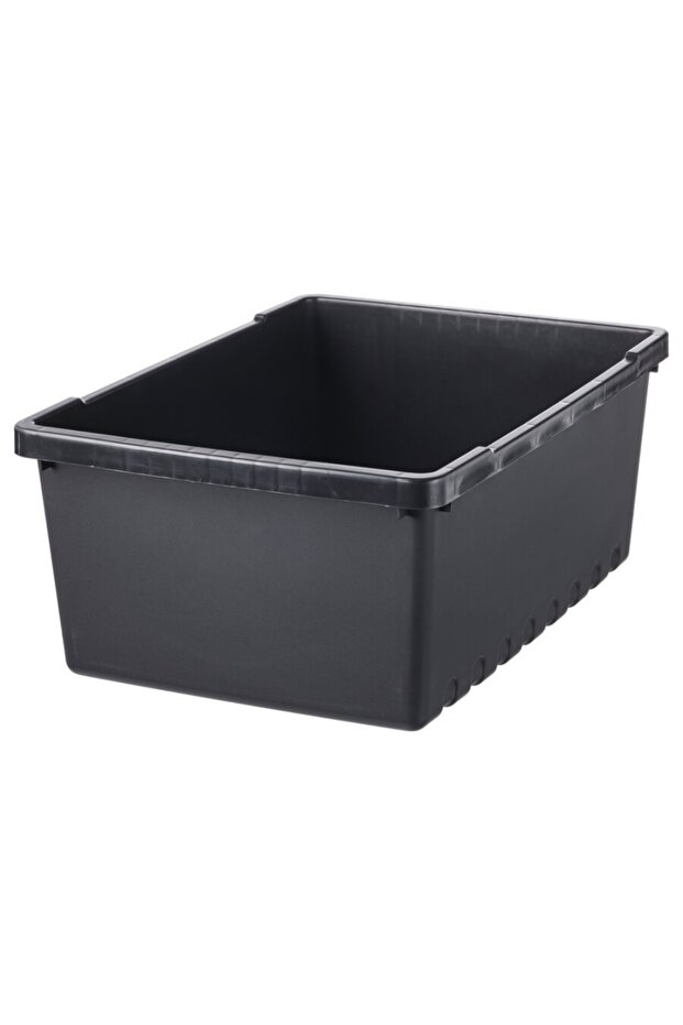 IKEA UPPSNOFSAD Storage Box, Black, 35x25x14 cm, 9L – Durable & Recyclable Organizer