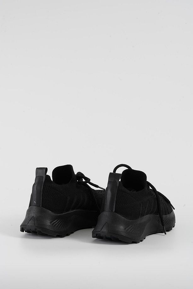 Kadın Siyah Bağcıklı Triko Sneaker Byndsnkk40 - 8