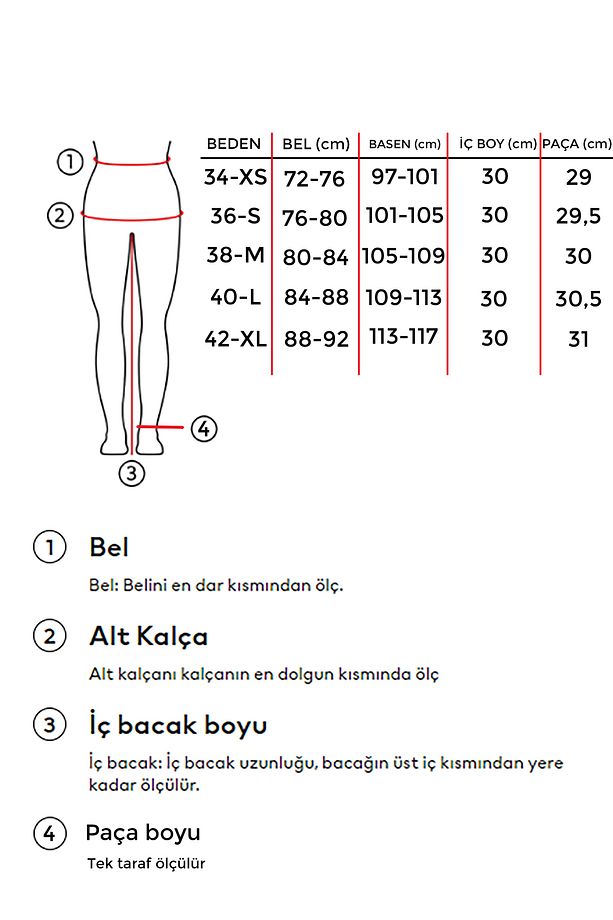 Kadın S Tint Kot Rengi Boxer Detaylı 60cm Palazzo Denim Şort - 5