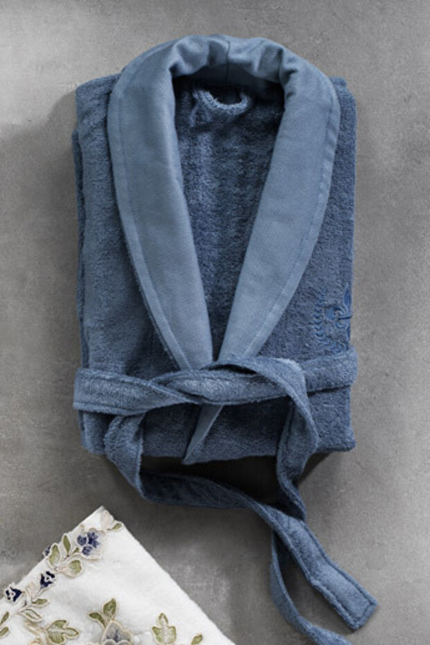 Azur Bambu Dantelli Aile Bornoz Seti - 3