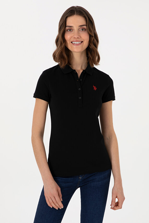 Women's Black T-Shirt 50280070 -Vr046