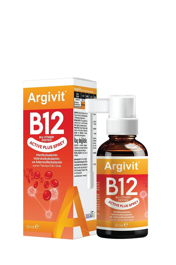 Active Plus B12 Vitamin Metilkobalamin,hidroksikobalamin,adenozilkobalamin Sprey 30 ml - 2