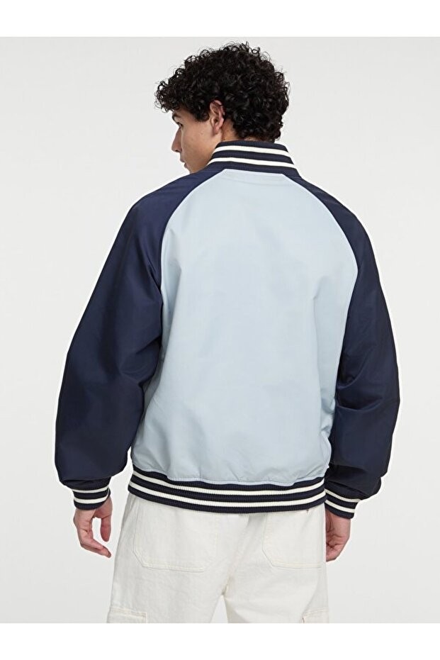 Jeans Raglan Erkek Bomber Ceket - 4