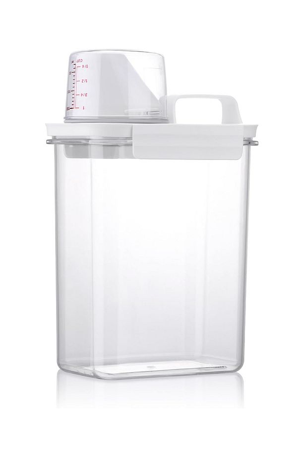 2 Adet Sızdırmaz Depolama Sıvı Toz Deterjan Erzak Saklama Kutusu- Ölçekli Deterjan Kutusu 1800 ml - 5