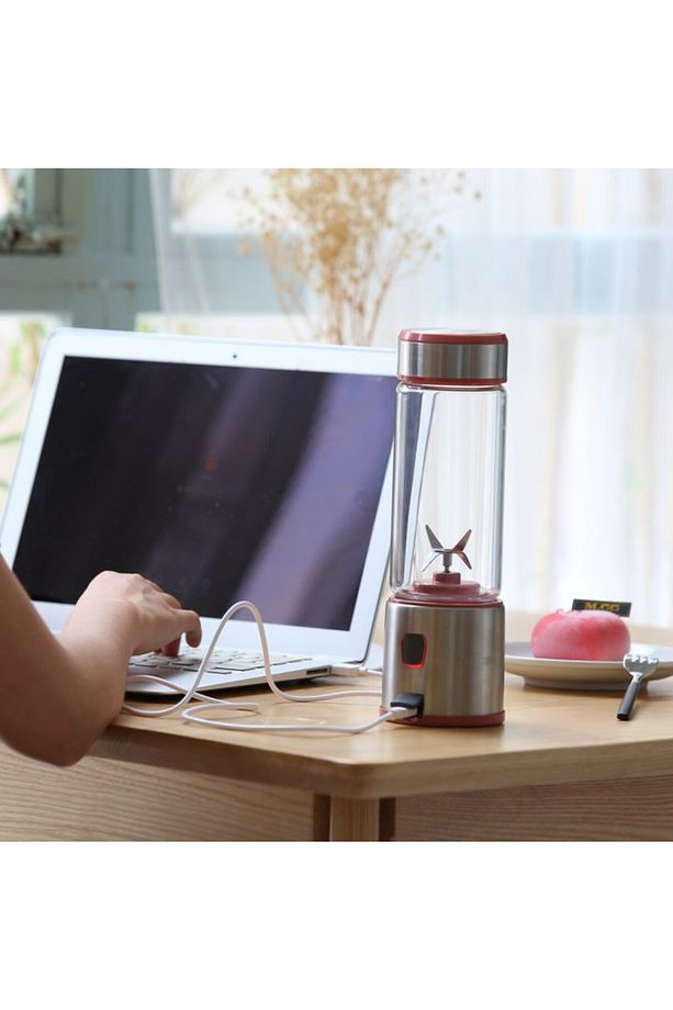 MP-BL12 Usb Şarjlı 450ML 6 Bıçaklı Taşınabilir Portatif Blender - 4