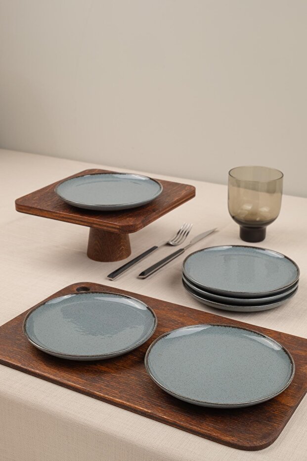 Moderna 6 Piece 15cm Cake Plate Blue