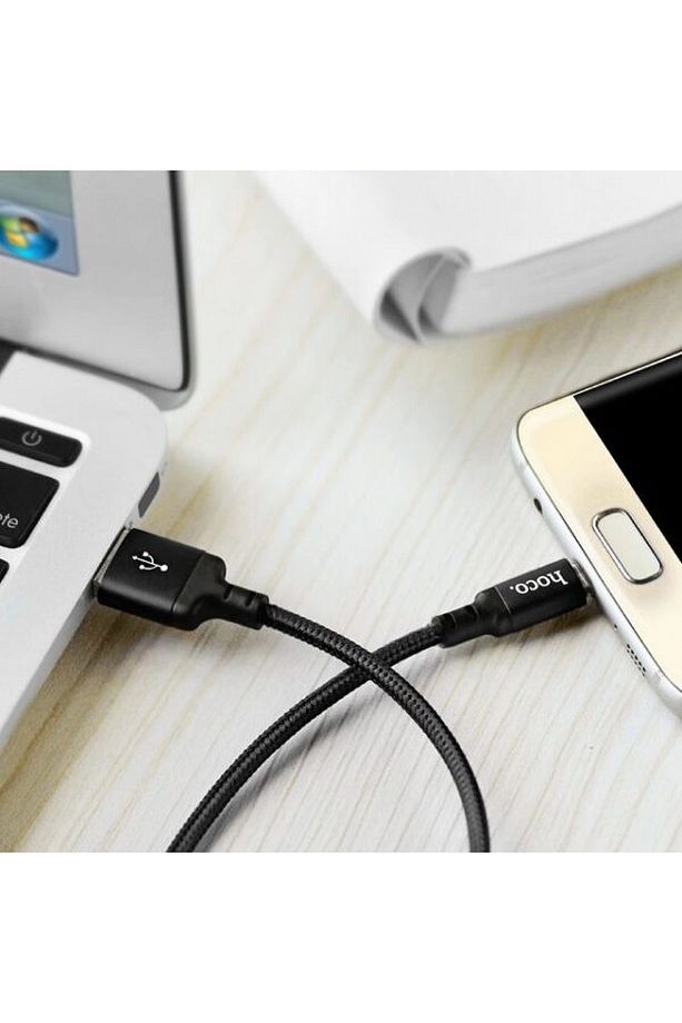 X14 3a Iphone Android Uyumlu Type-c To Usb Hızlı Şarj Veri Kablosu Siyah 1 Metre - 3