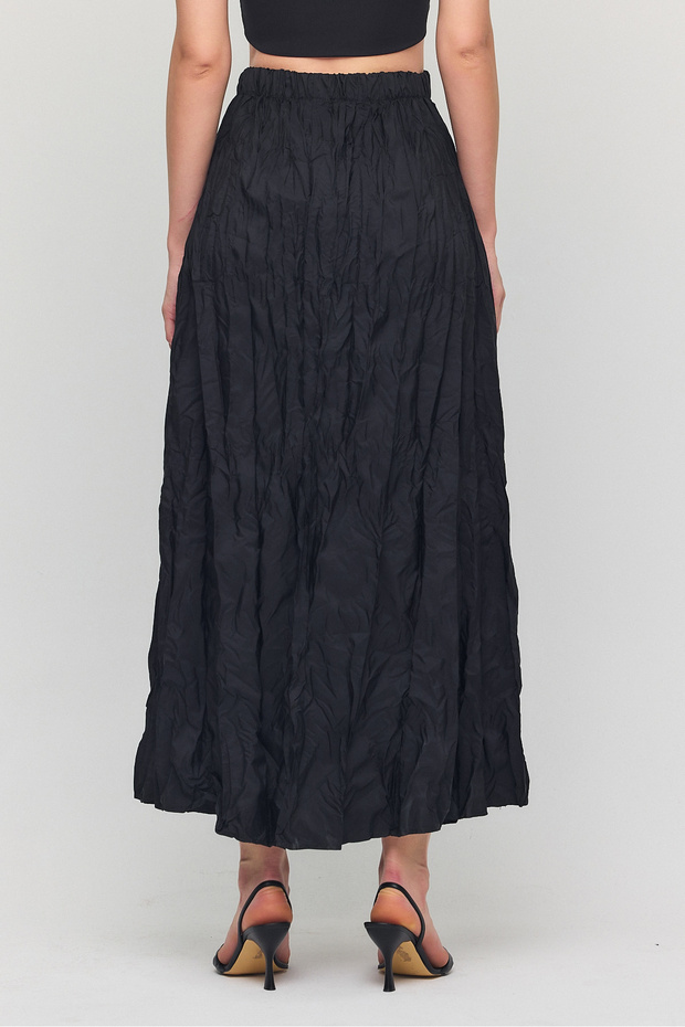Fusta lungă șifonată - 7