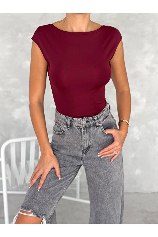 Sırt Dekolteli Dalgıç Crop - 2