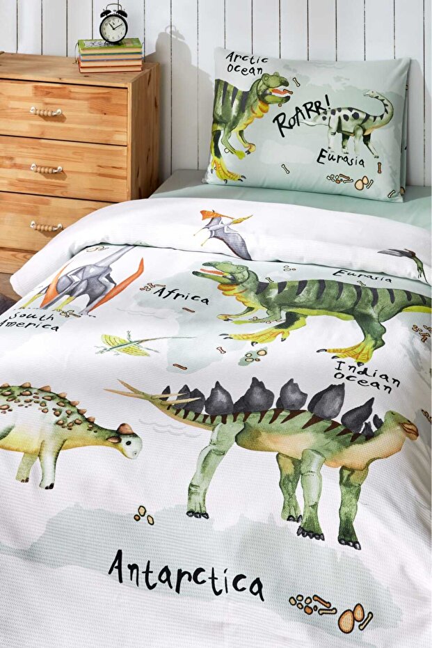 Dinazor Figürlü Tek Kişilik Pike Takımı - 3