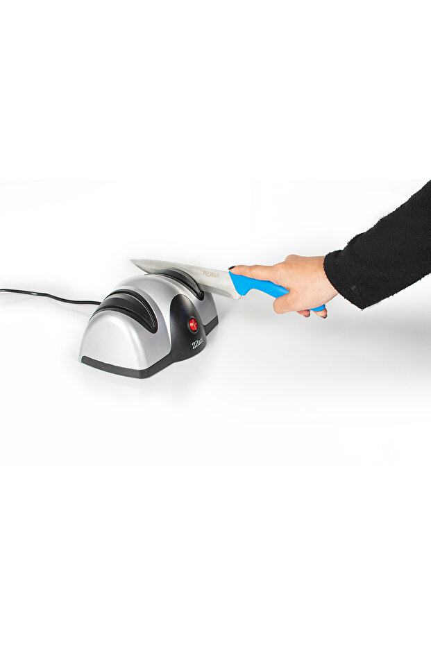 Electric knife sharpener ZLN2168 Gray, with two sharpening levels, 40W, easy to clean - 8