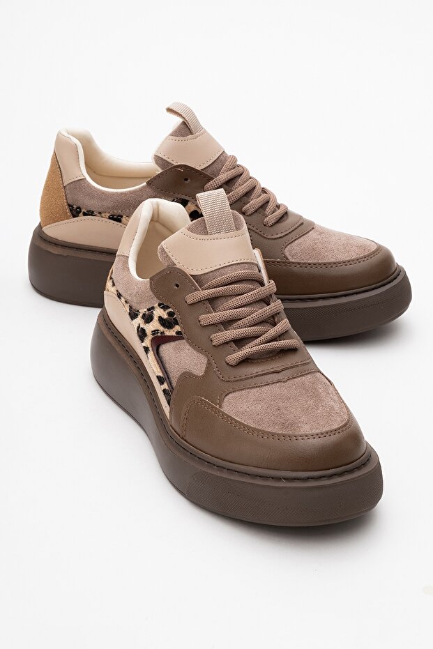 Dámská sportovní obuv AERE hnědého vzoru - 1