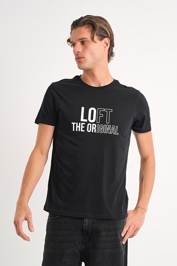 تي شيرت أساسي مطبوع - 2