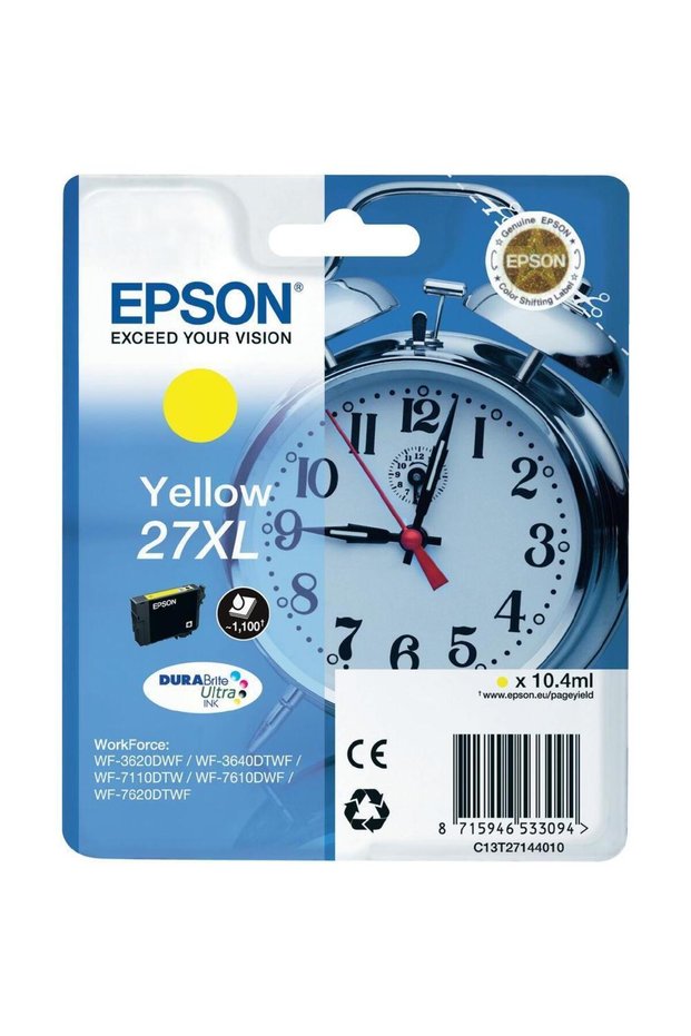 Epson 27xl yellow ink cartridge t27144012
