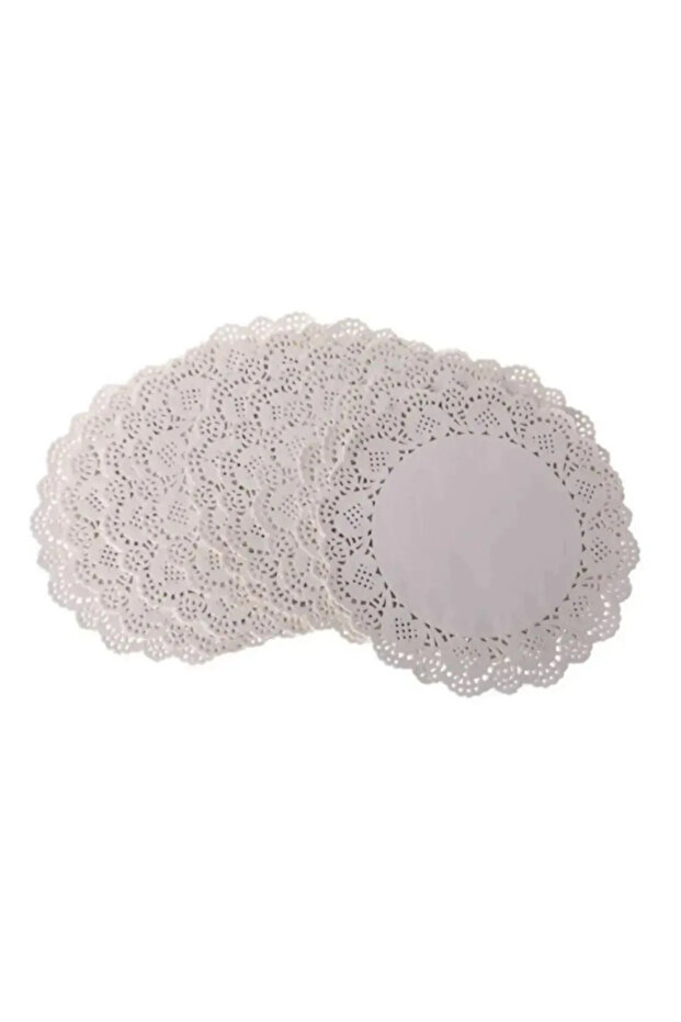 Lace Paper Coasters 100Pcs 9cm Cake and Pan Presentation for Money