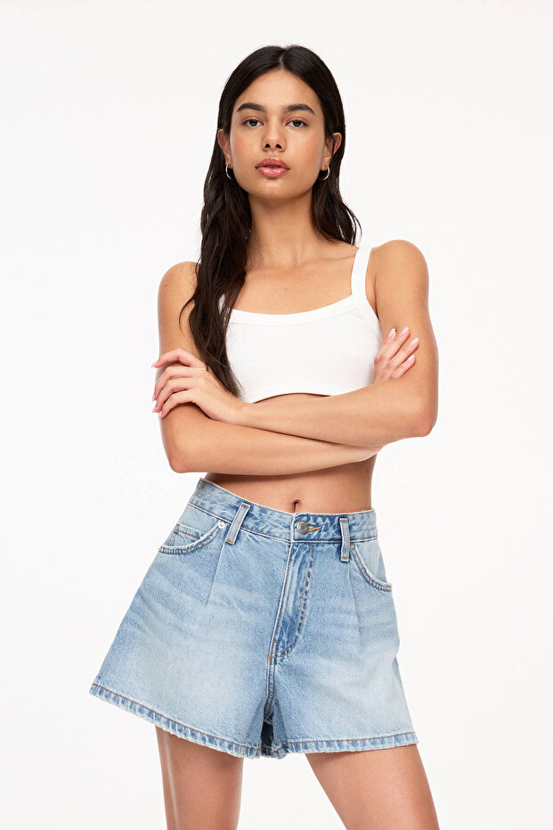 Pensli denim şort - 2