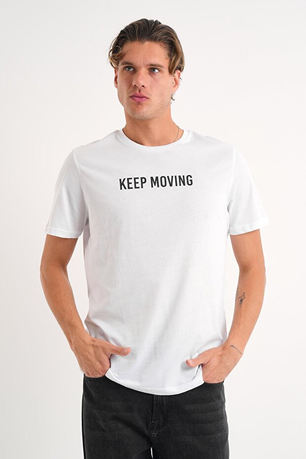 Printed Basic T-shirt - 1