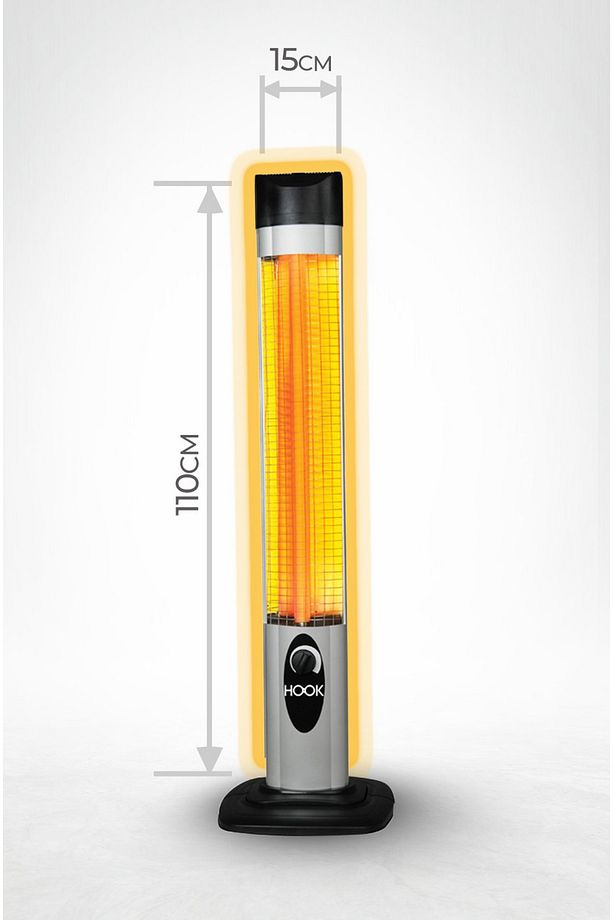 Hk 402 Kule Tipi 2000 Watt Elektrikli Dik Isıtıcı - 3