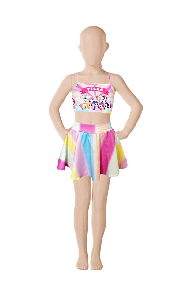 Girl's Quick Dry 4-Piece Bikini Swimsuit Set 86670