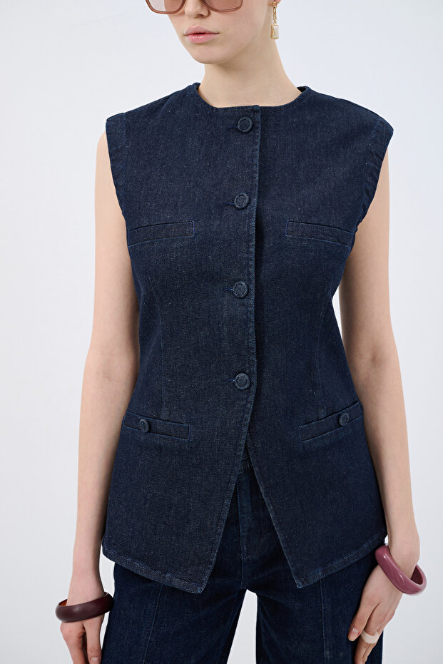 Denim Yelek - 2