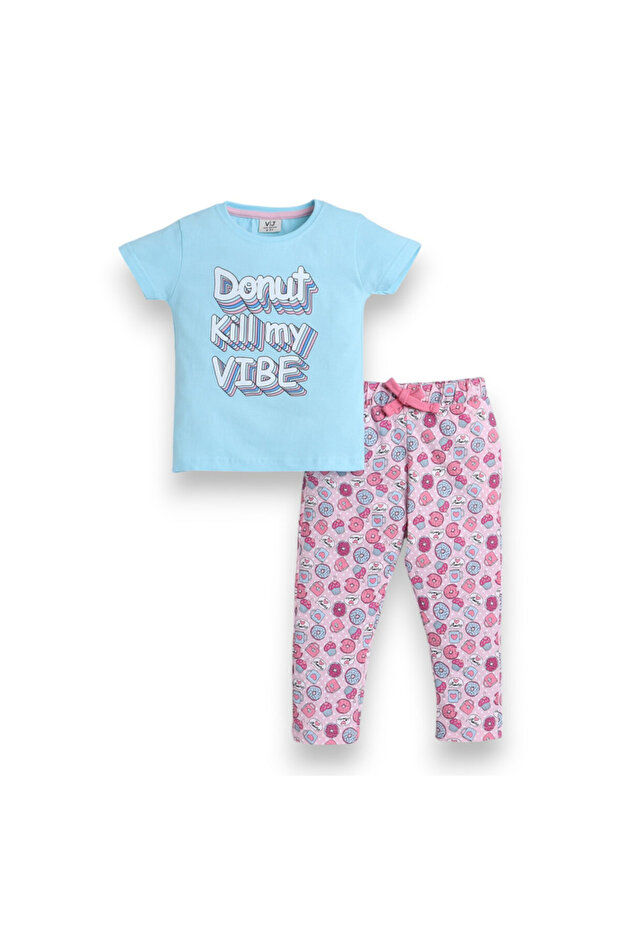 - Printed T-shirt and Pyjama Set