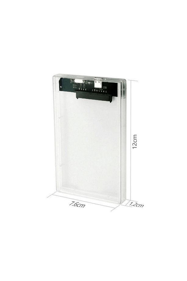 2.5 Inç Usb 2.0 Sata Ssd Harddisk Hdd Harici Kutu Şeffaf Dd-115t - 2