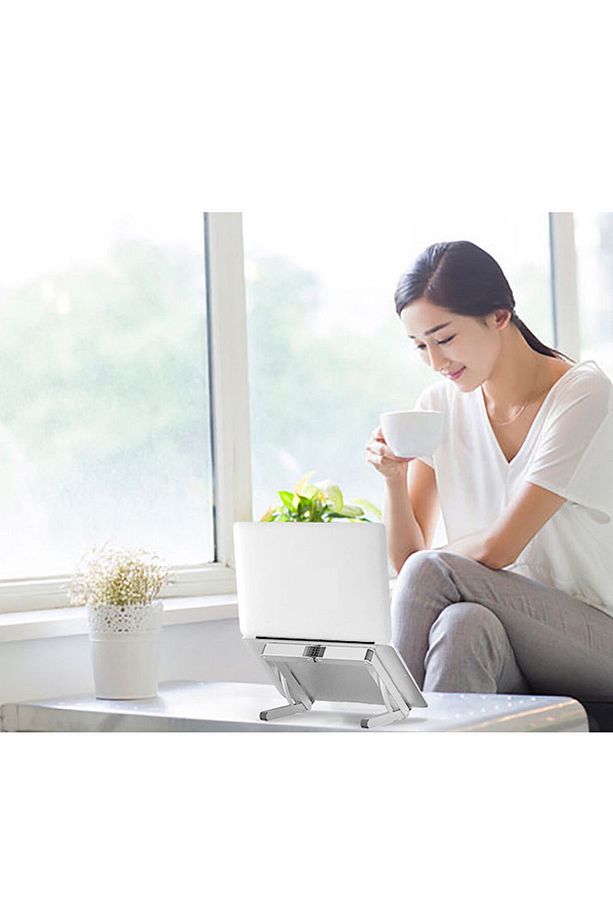N1 Metal Macbook Notebook Kitap Okuma Standı Katlanabilir - 3