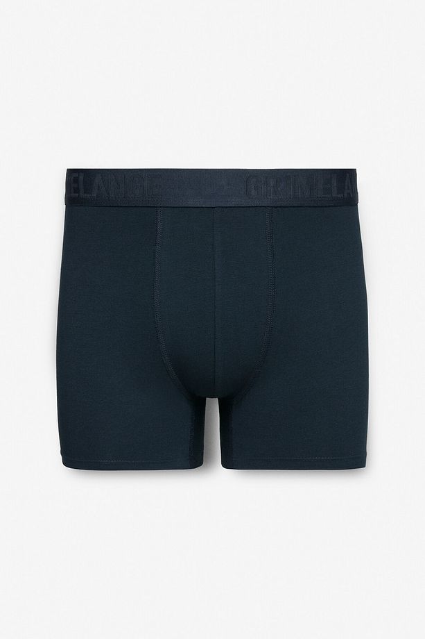 KONSTA Erkek Trunk 5'li Paket Pamuklu Likralı Esnek Kumaş Siyah / Lacivert / Grimelanj Boxer - 3