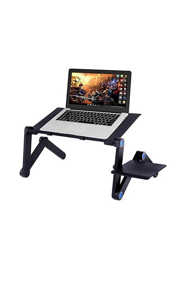 Yükseklik Ayarlı Laptop Notebook Ders Masası Fanlı Mousepadli - 1