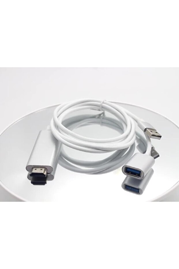 Iphone Android 1080p Görüntü Aktarım Hdtv Hdmi Kablosu - 3