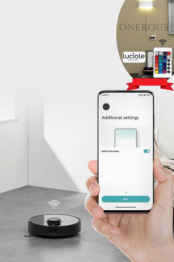 Robot Süpürge Süper Mod 8000Pa Yüksek Güç Wi-Fi Akıllı Kontrol Halı Tanıma Paspas Lambader Hediye - 1
