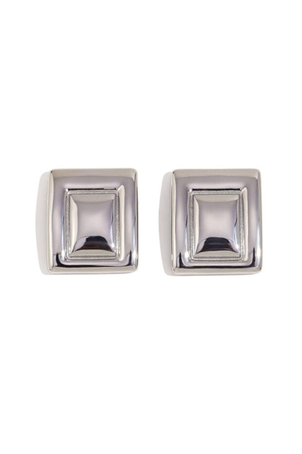 Steel Silver Plate Earrings