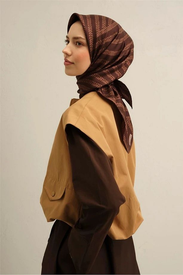 84 Twill İpek Eşarp 9351D - 1