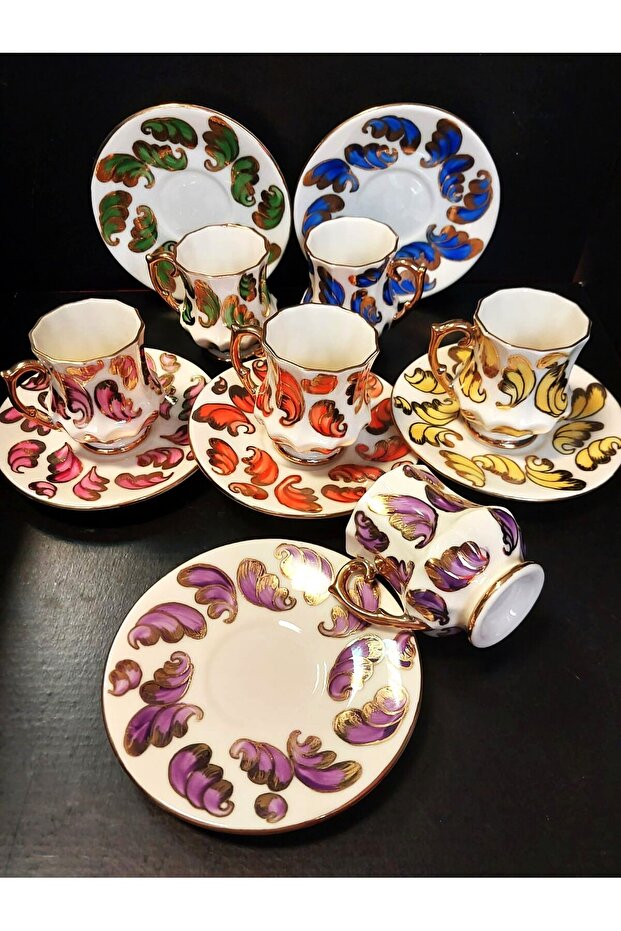 Anka Porcelain El Boyama Coffee Cup Set