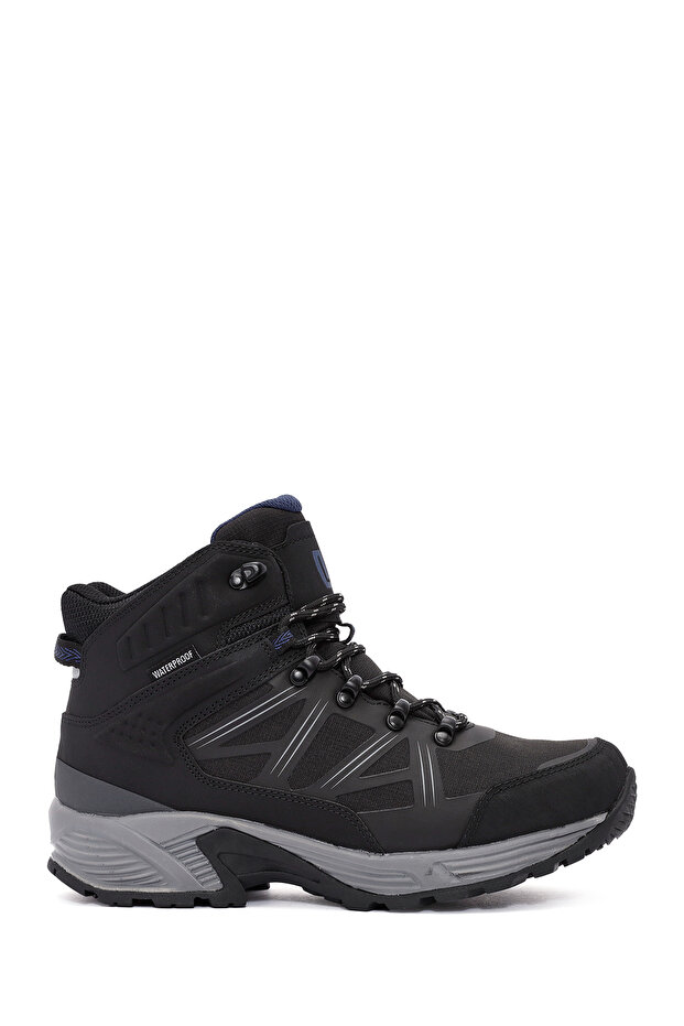 Dry Men's Black Lace-Up Waterproof Leather Outdoor Boots 24Wfd 694214