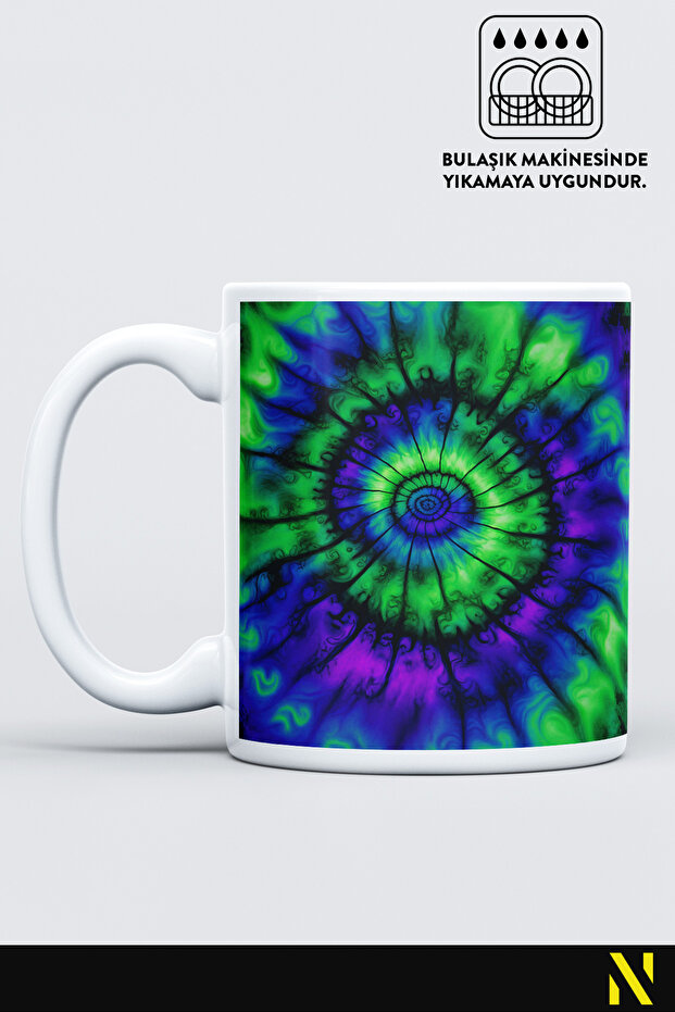 Batik Patterned Colorful Mug – 330 ml Mug |   Stylish and Durable Design - 2