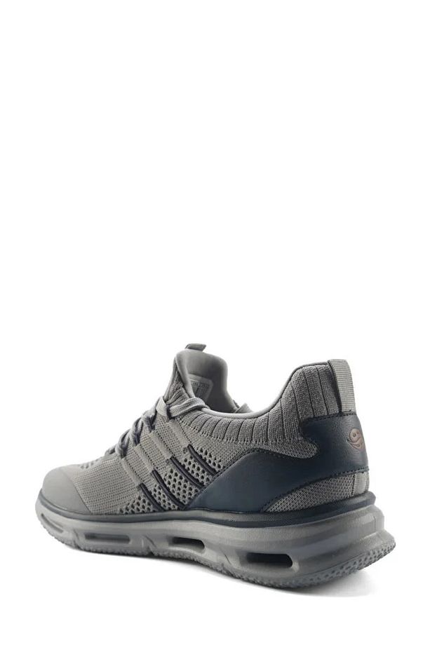by Gerli 238505 5FX Erkek Comfort Ayakkabı GRİ - 4