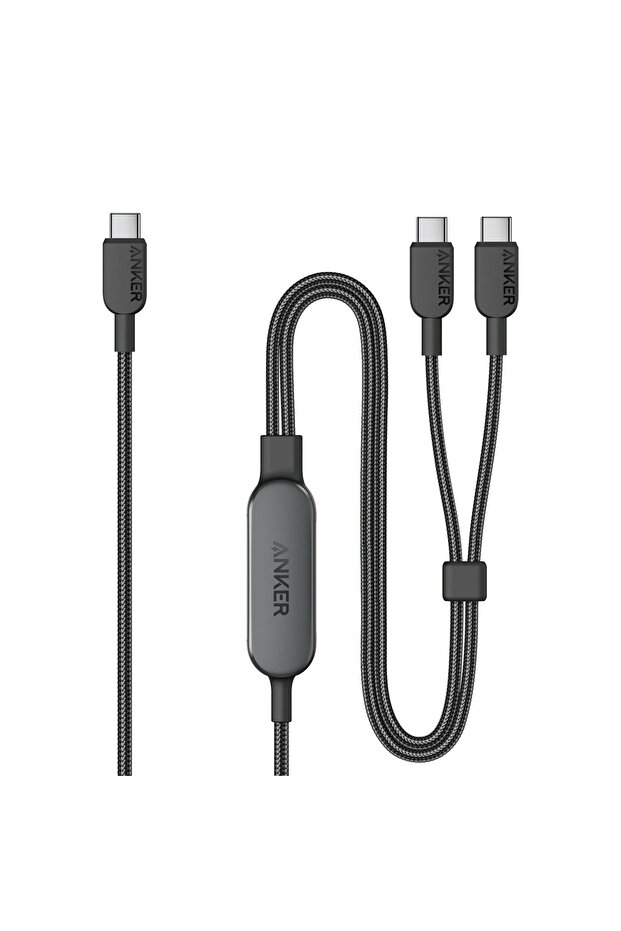انكر كيبل USB C بطول 4 قدم 2 في 1 الى بقدرة 140 واط كحد اقصى شحن سريع