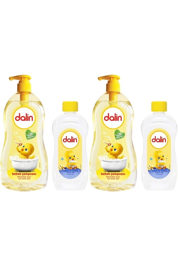 Bebek Şampuanı Klasik 700ml Pompalı 100ml Bebek Yağı (RAHAT VE MUTLU) (2 Lİ SET) - 1