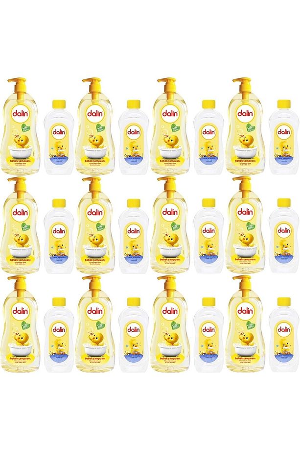 Bebek Şampuanı Klasik 700ml Pompalı 100ml Bebek Yağı (RAHAT VE MUTLU) (12 Lİ SET) - 1