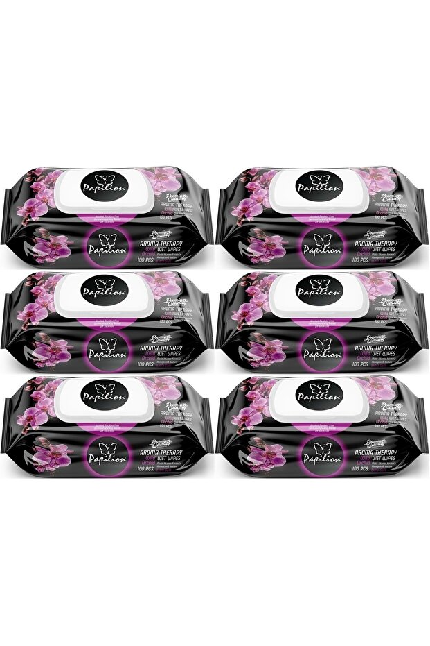 Wet Towel Wipes 100 Sheets Aroma Therapy (Set of 6) 600 Sheets
